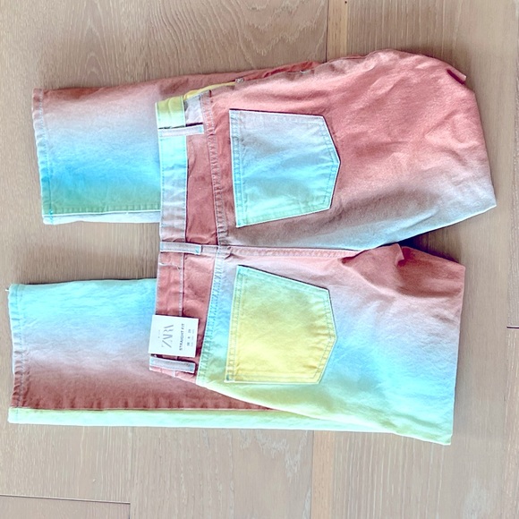 Zara multicolour denim.  Size 6. - Picture 3 of 4